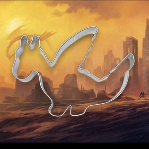 BABY DRAGON Metal cookie cutter   about 3.75 inches long