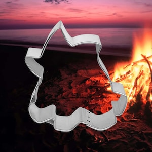 CAMPFIRE metal Cookie Cutter   about 3.5 inches tall