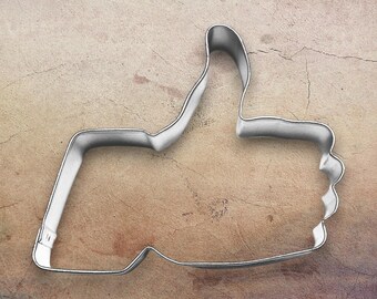 THUMBS UP Metal Cookie Cutter 4 inches long