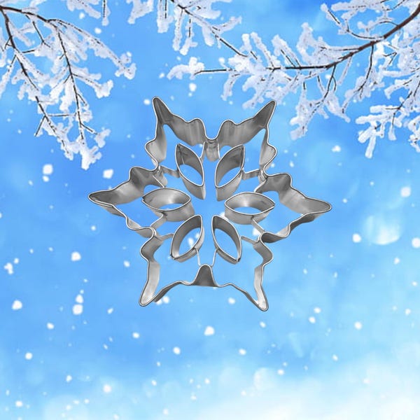 SNOWFLAKE Metal Cookie Cutter about 3 inches   56