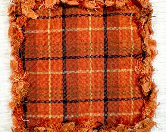 RAG QUILT SCENTED Cloth Fabric Coasters Set/4