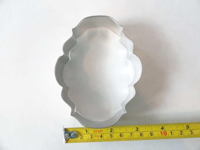 Oval PLAQUE Cookie Cutter 4.75 Inches Long Etsy