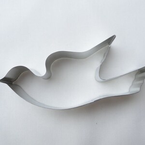 DOVE    FLYING BIRD Metal Cookie Cutter  about 5 inches