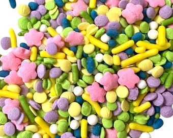 Spring Mix 1 Sprinkles Edibles, Jimmies, Quinns, Nonpareils