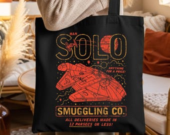 Galactic Smuggler Tote Bag, Space Pilot Canvas Bag, Starship Captain Travel Bag, Interstellar Adventure Tote, Magical Theme Park Fan Gift