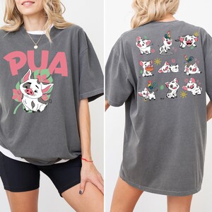 Disney Pua Comfort Colors® Shirt, Moana Hei Hei and Pua T-Shirt, Princess Moana Characters Tee, Disney World Family Vacation Trip Crewneck