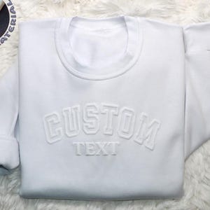 Moletom com texto personalizado, moletom com capuz personalizado, suéter com nome personalizado, camisa personalizada para mulheres, presente para mãe, gola redonda personalizada combinando