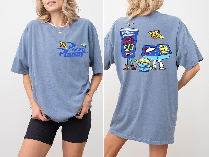 Comfort Colors® Toy Story Pizza Planet Shirt, Toy Story Alien T-shirt, Pixar Toy Story Matching Tee, Disneyland Family Vacation Crewneck