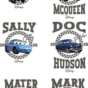 Comfort Colors® Disney Cars Group Shirt, Lightning McQueen and Tow Mater T-Shirt, Pixar Cars Movie Boys Shirt, Disney Family Vacation Tee