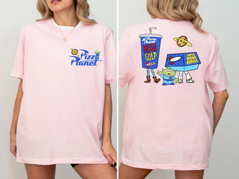 Comfort Colors® Toy Story Pizza Planet Shirt, Toy Story Alien T-shirt, Pixar Toy Story Matching Tee, Disneyland Family Vacation Crewneck