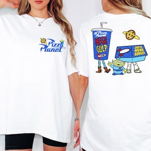 Comfort Colors® Toy Story Pizza Planet Shirt, Toy Story Alien T-shirt, Pixar Toy Story Matching Tee, Disneyland Family Vacation Crewneck