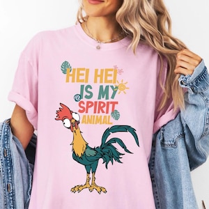 Comfort Colors® Disney Hei Hei Shirt, Hei Hei is My Spirit Animal Tee, Moana Hei Hei Crewneck, Disneyland Family Vacation Matching T-Shirt