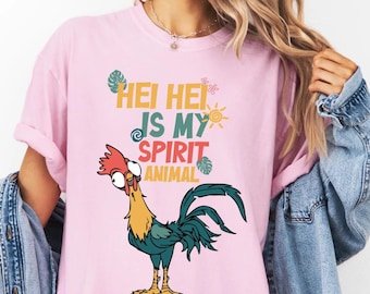 Comfort Colors® Disney Hei Hei is My Spirit Animal Tee, Vaiana T-Shirt