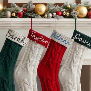 2025 Family Christmas Stockings, Personalized Embroidered Christmas Stocking, Custom Xmas Stocking, Monogram Stocking, Christmas Home Decor