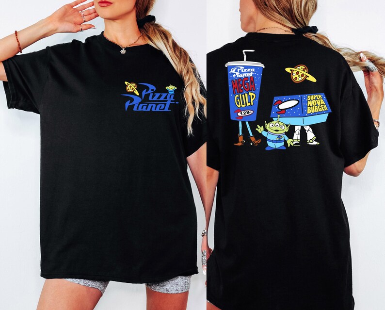 Comfort Colors® Toy Story Pizza Planet Shirt, Toy Story Alien T-shirt, Pixar Toy Story Matching Tee, Disneyland Family Vacation Crewneck