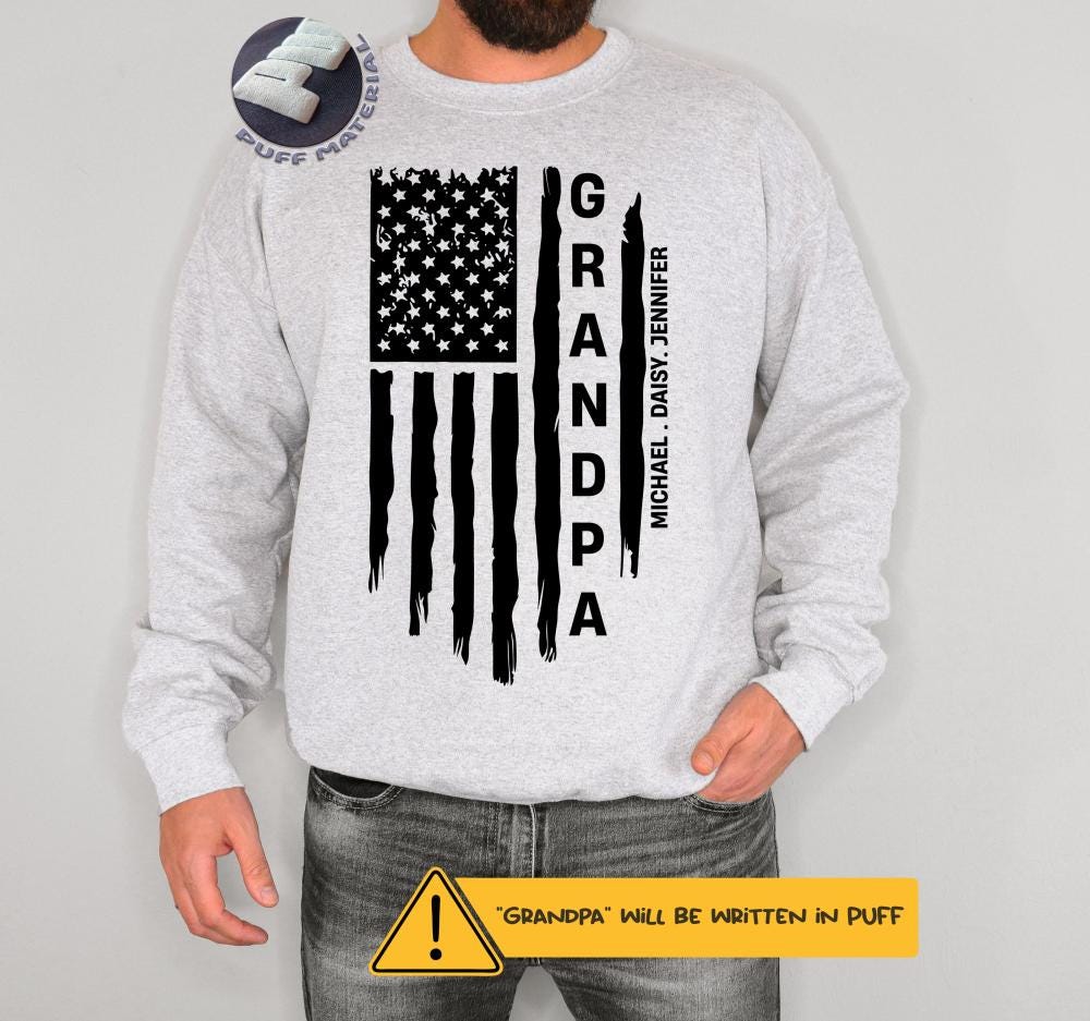 Sweatshirt opa bladerdeeg, retro trui met opa reliëf, grootvader hoodie, Pawpaw crewneck, cadeau papa, opa trui, opa T-shirt