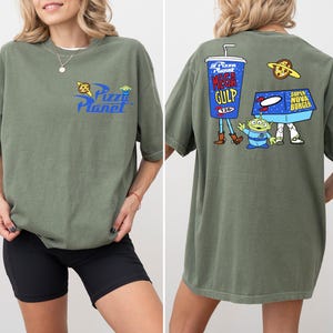 Comfort Colors® Toy Story Pizza Planet Shirt, Toy Story Alien T-shirt, Pixar Toy Story Matching Tee, Disneyland Family Vacation Crewneck
