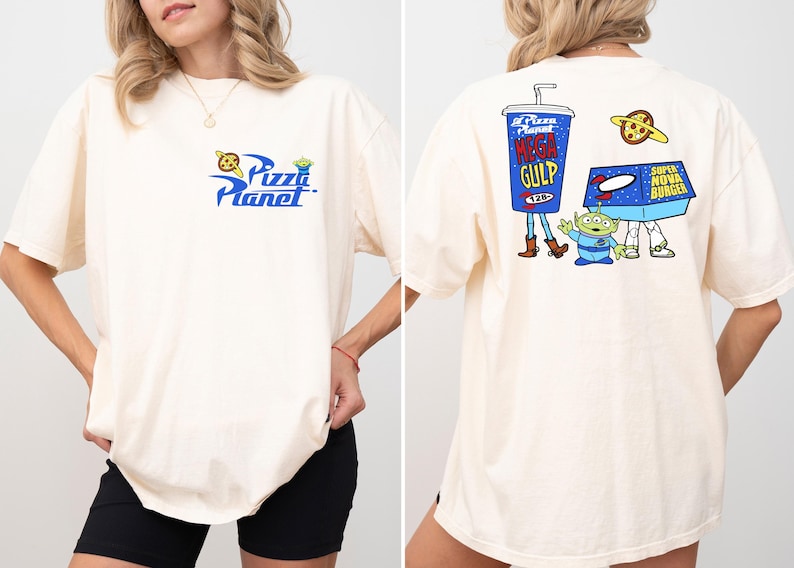 Comfort Colors® Toy Story Pizza Planet Shirt, Toy Story Alien T-shirt, Pixar Toy Story Matching Tee, Disneyland Family Vacation Crewneck