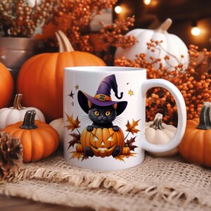 Halloween Trick or Treat Mug, Spooky Coffee Cup, Fall Decor Gift, Cute Pumpkin Mug, Perfect for Halloween Lovers