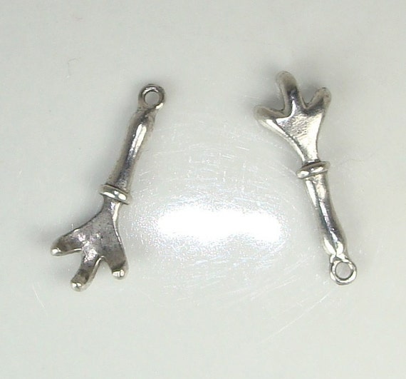 Garden Hand Rake Charm Sterling Silver - Made in the USA Garden Hand Rake Charm Sterling Silver - Made in the USA
