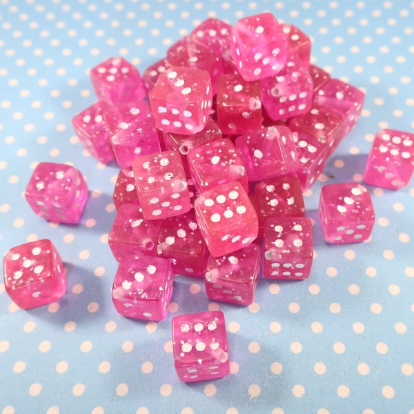 Pink Dice Etsy