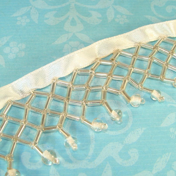 Beaded Fringe Trim Etsy