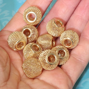 100PCS Gold Color Big Catcher Circle Ring Craft Rings for Catchers
