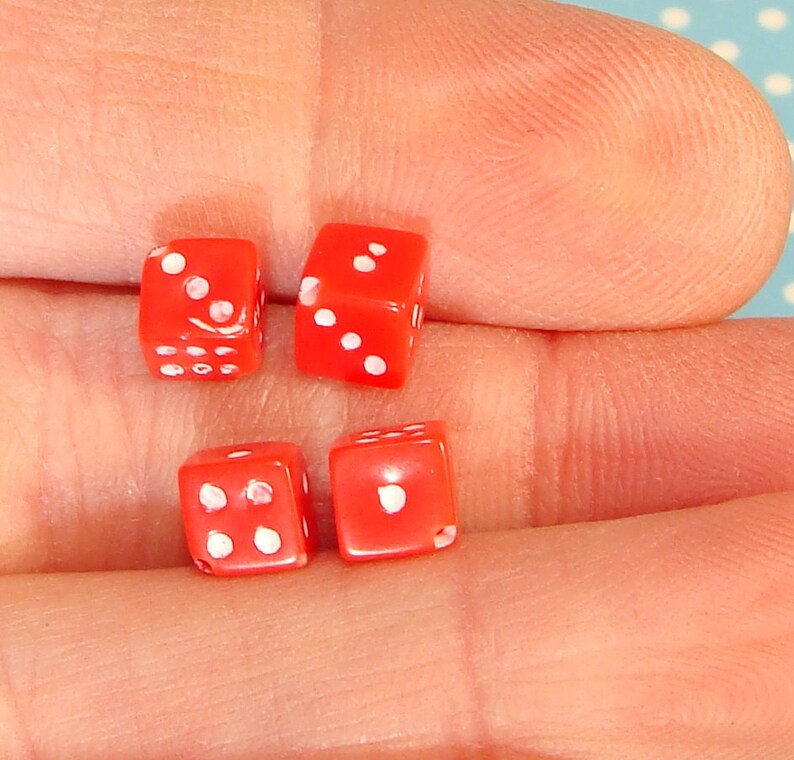 BULK VALUE 500 Red Dice Beads 5mm Gambling Beads Las Vegas Etsy