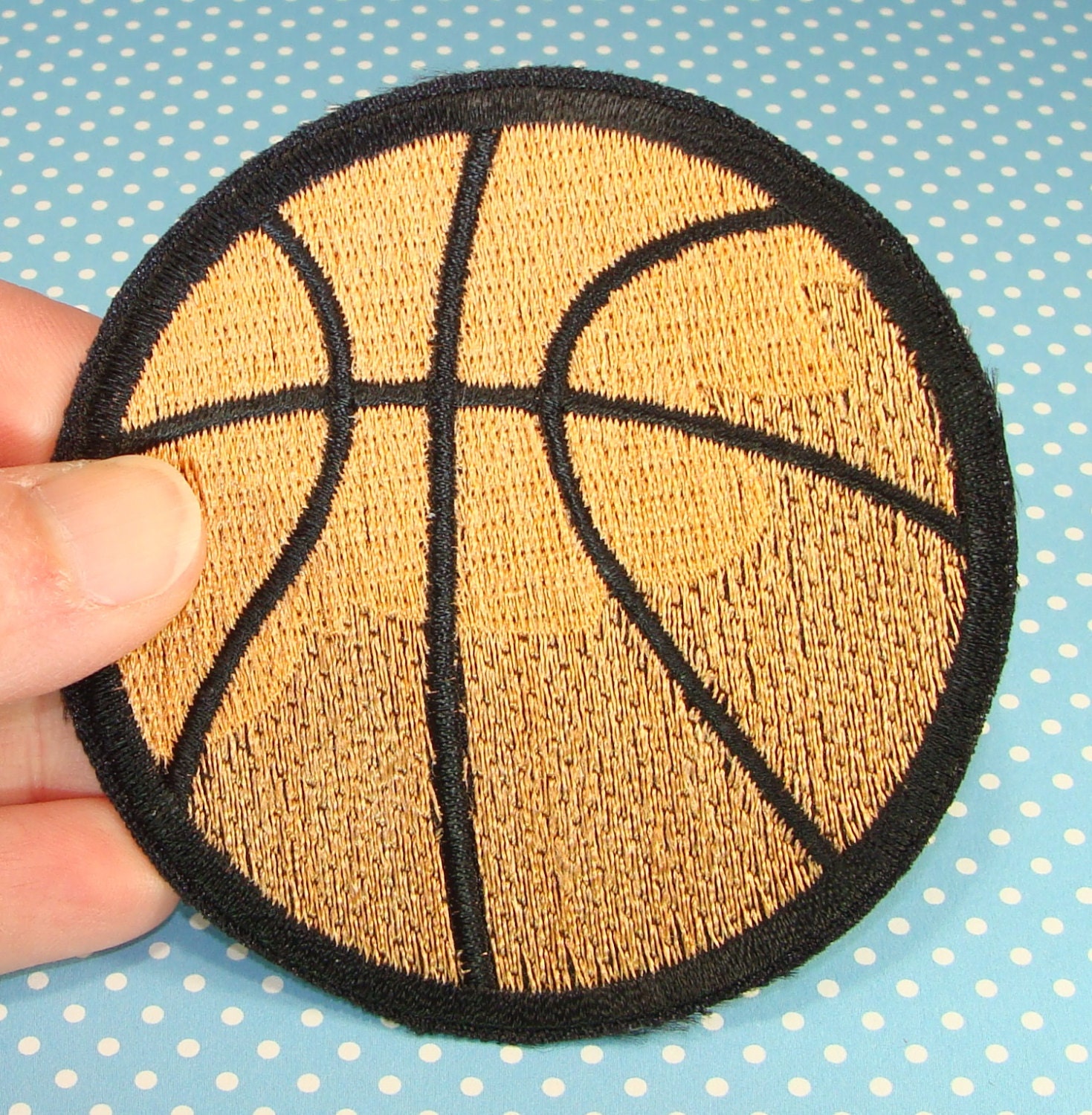 2 Basketball Patches Embroidered Patch Applique Vintage Iron Etsy