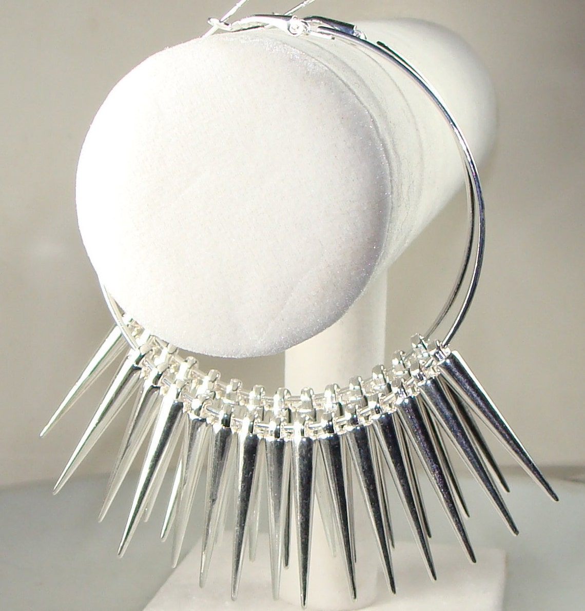 25 LARGE Silver Spikes 53mm 42440 Long Silver Spikes Jewelry Etsy