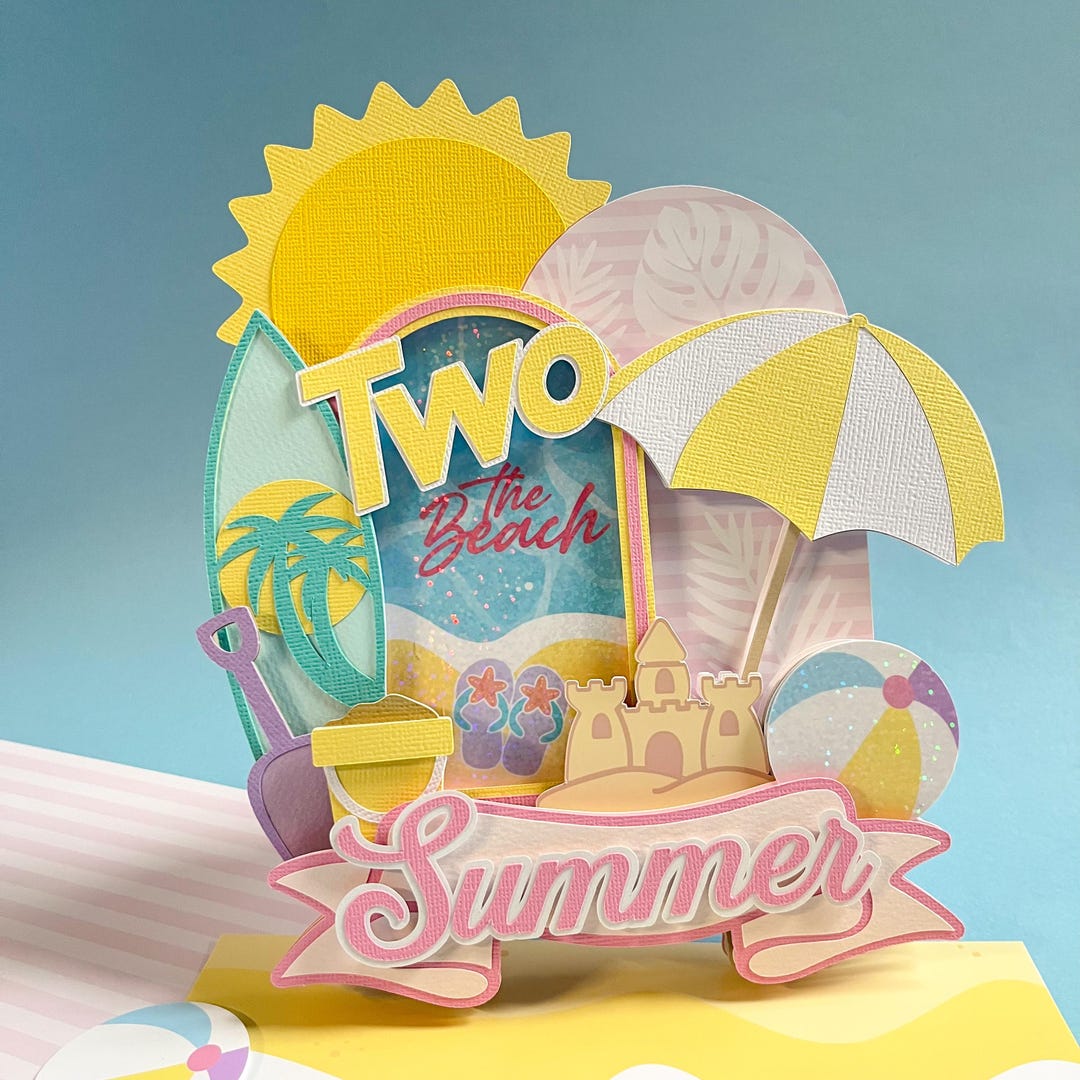 Two the Beach Cake Topper: Summer Birthday Party Decor - Etsy