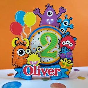 Monster Kuchen Topper Monster Geburtstag Dekoration Unser kleines Monster ist ein Monster Geburtstagsparty Dekoration Erster Geburtstag Junge Kleine Monster Party