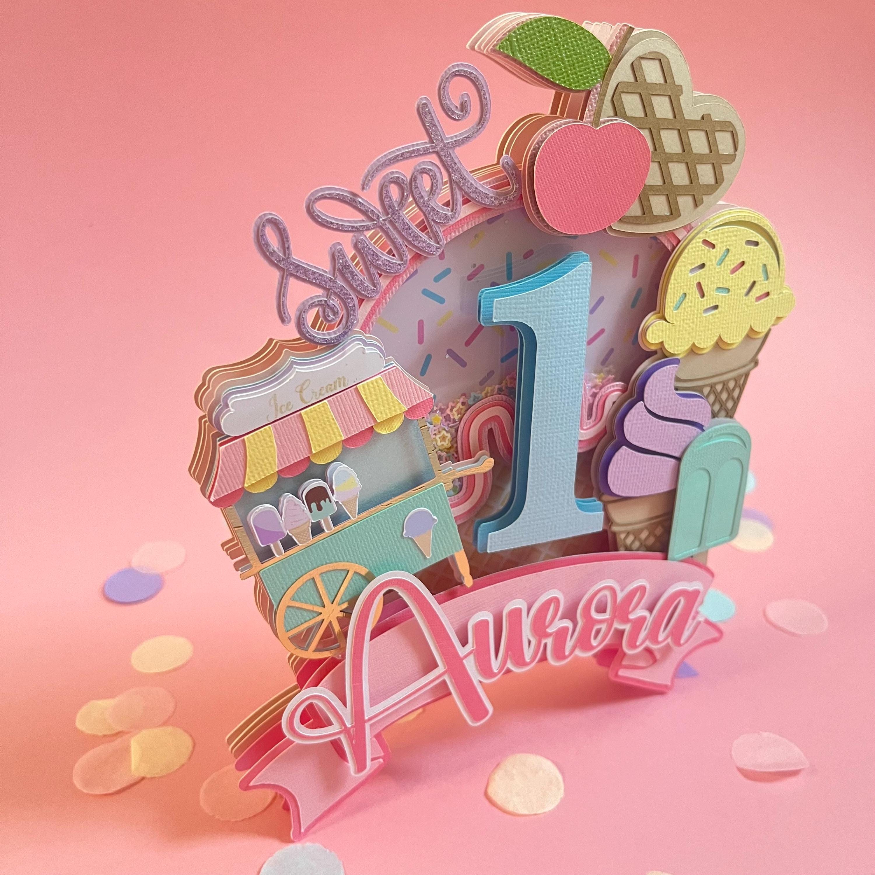 Ice Cream Cake Topper