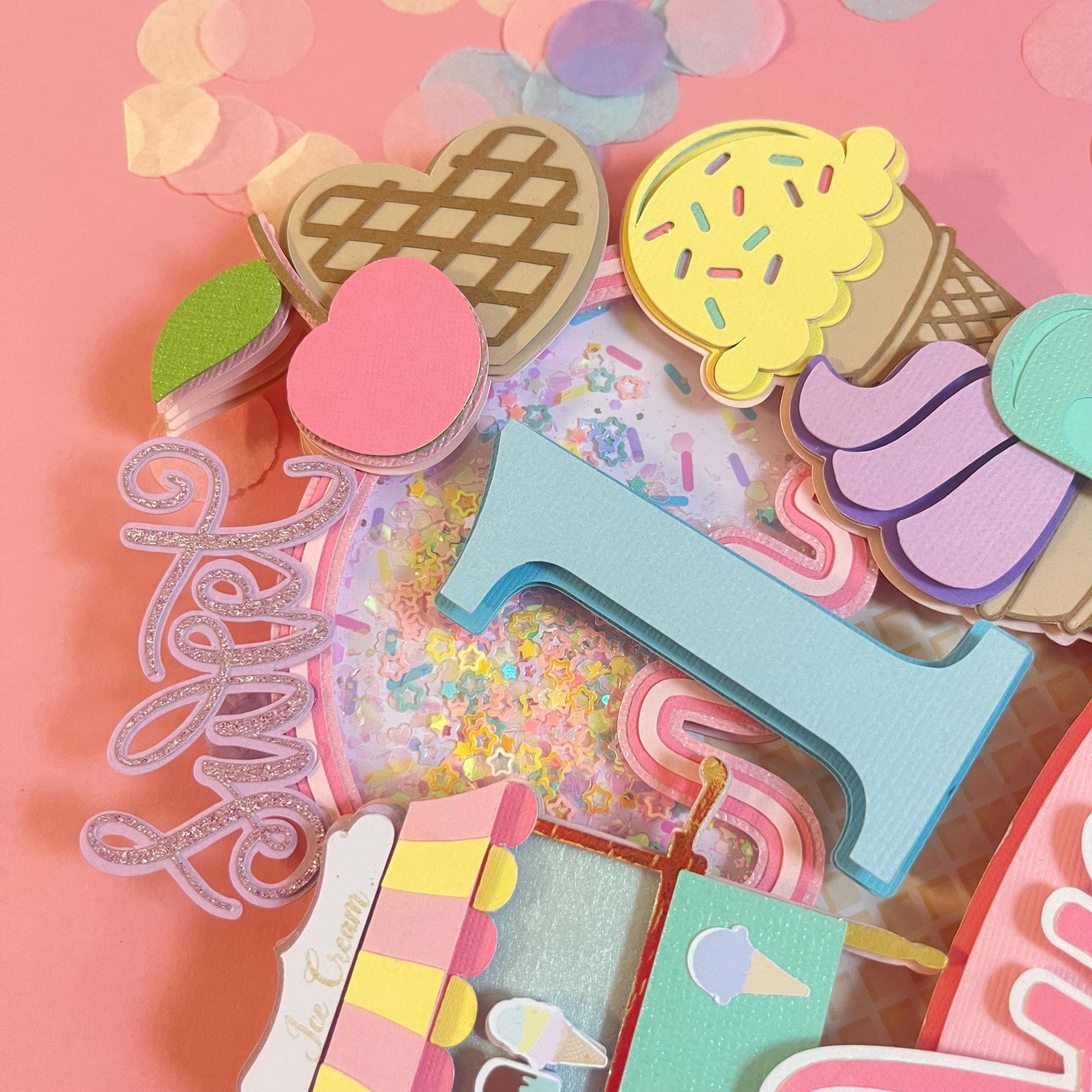 Ice Cream Cake Topper