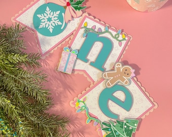 Oh What Fun Christmas High Chair Banner: First Birthday Decor