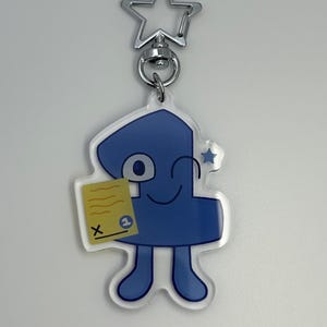 One Double-Sided Keychain - BFDI: TPOT - Object Show
