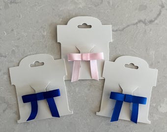 Lazo de exhibición Saddleseat: accesorio para el cabello ecuestre, 57 colores.