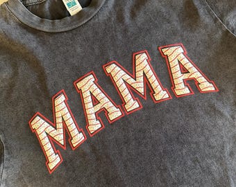 Christmas Tree Cake MAMA Puff Vinyl Shirt