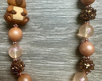Paws and Claws- capybara statement necklace