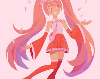 桜ミク アートプリント