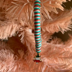 Christmas Tree Heishi Bead Charm Bracelet