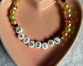 Showgirl Friendship Bracelet (pearl bead version)