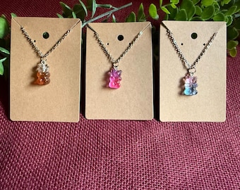 Gummy Bear Charm Necklace