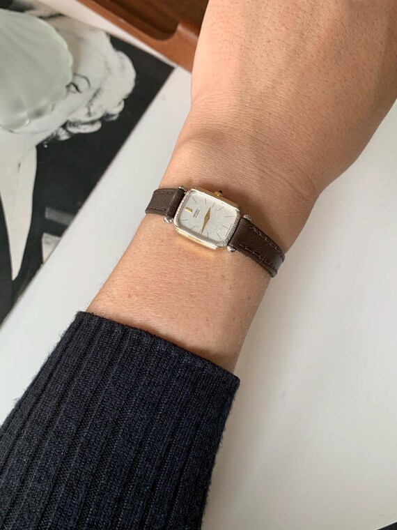 Vintage Seiko Ladies Watch: Gold & Palladium Plated Bezel, Japan
