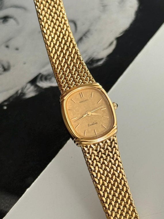 レア SEIKO セイコー デザイナー ゴールド QUARTZ 正確稼働 レトロ Vintage Seiko Quartz Gold Tone Mens Watch - Etsy