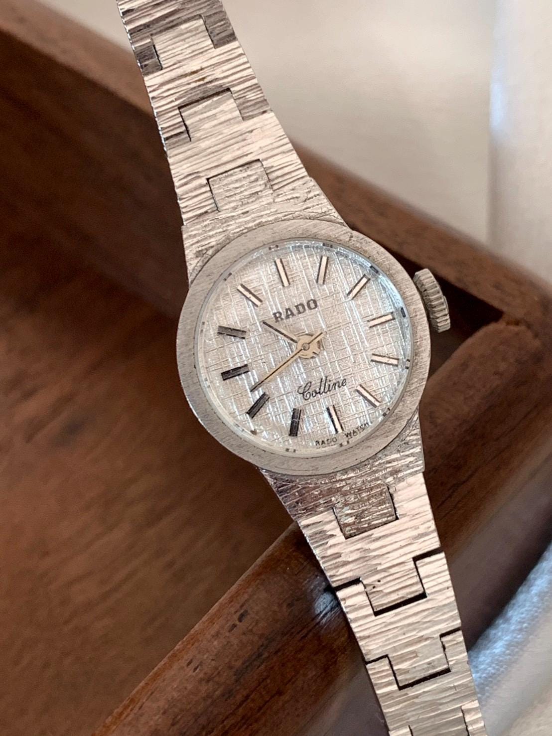 Vintage RADO Swiss WGP White Gold Plating Women Watch  display picture 2