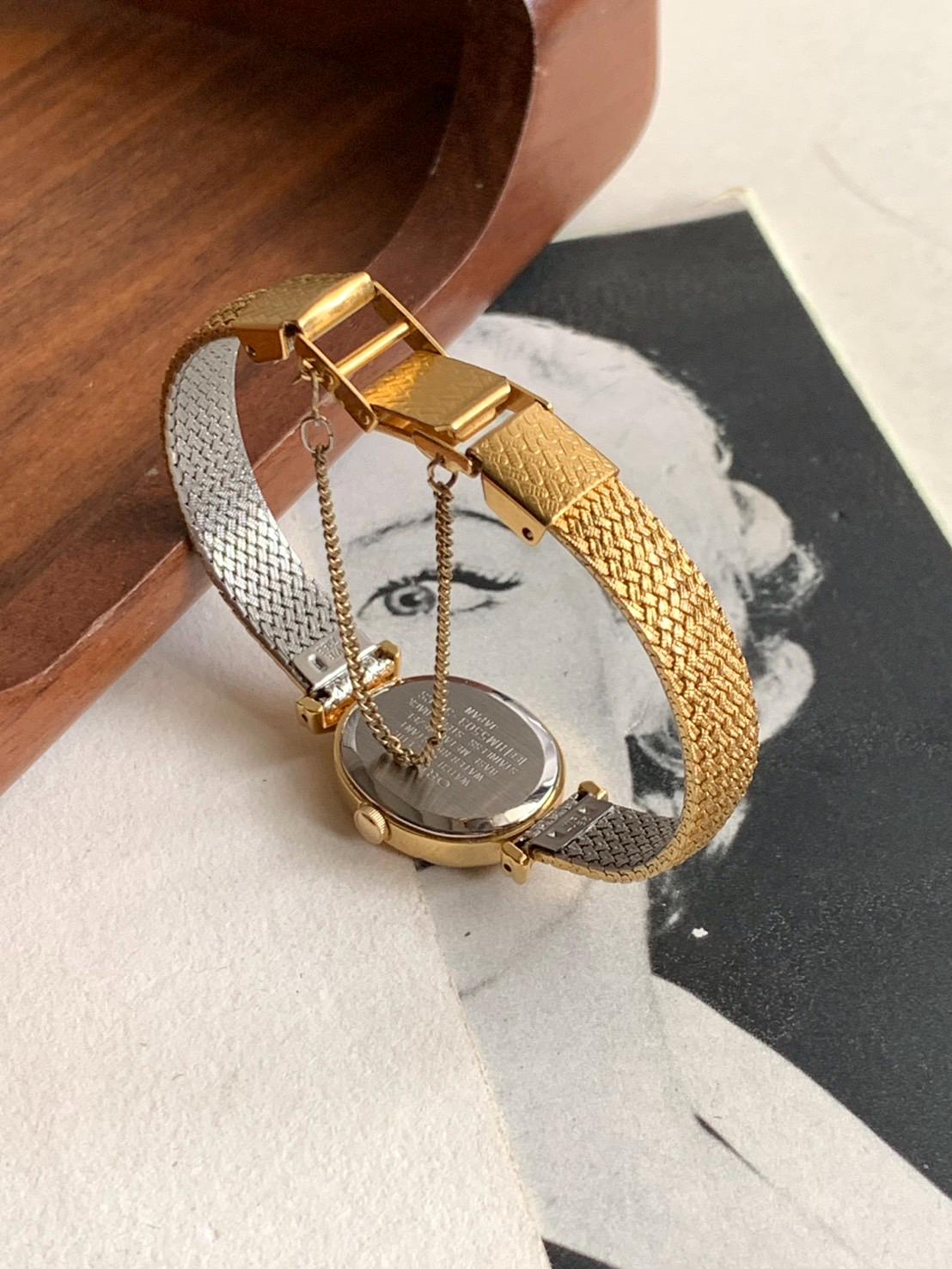 Vintage ORIENT Jupiter Gold Tone Japan Made Quartz Watch  display picture 3
