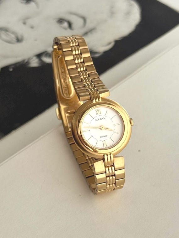 Vintage SEIKO CREO 90s Gold Tone , Japan Made , Japan Quartz