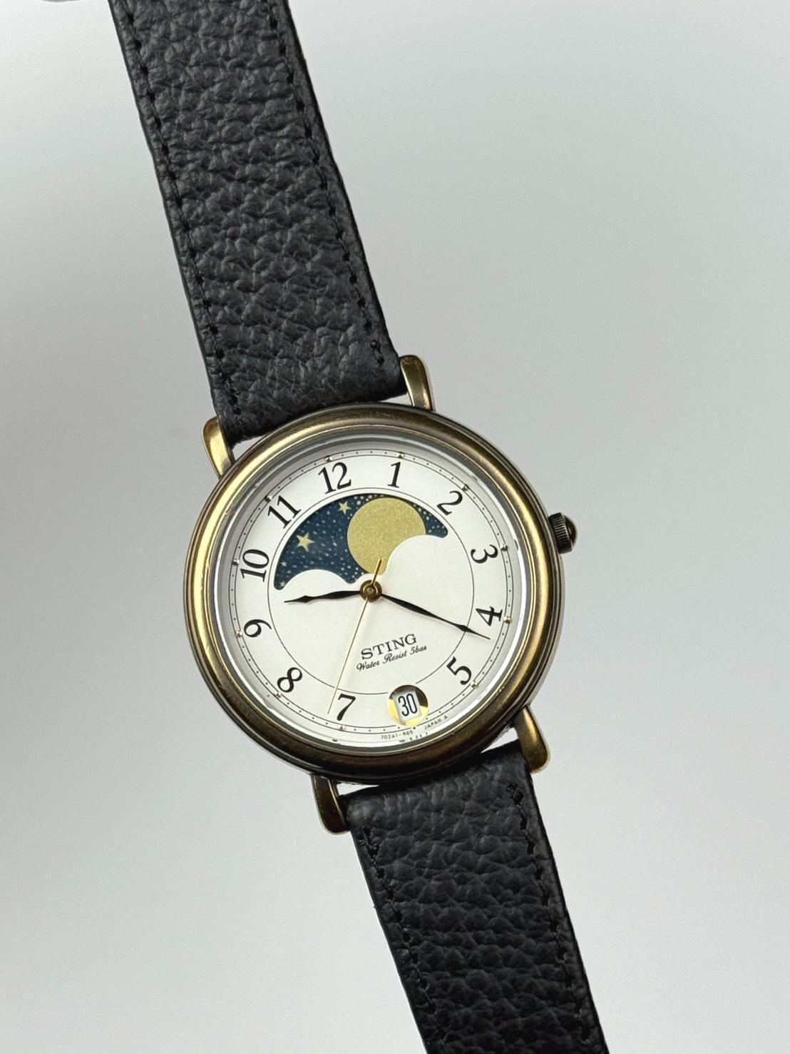 CASIO STING STN-173 ムーンフェイズ ラウンド ローマン Casio Sting Vintage - Etsy