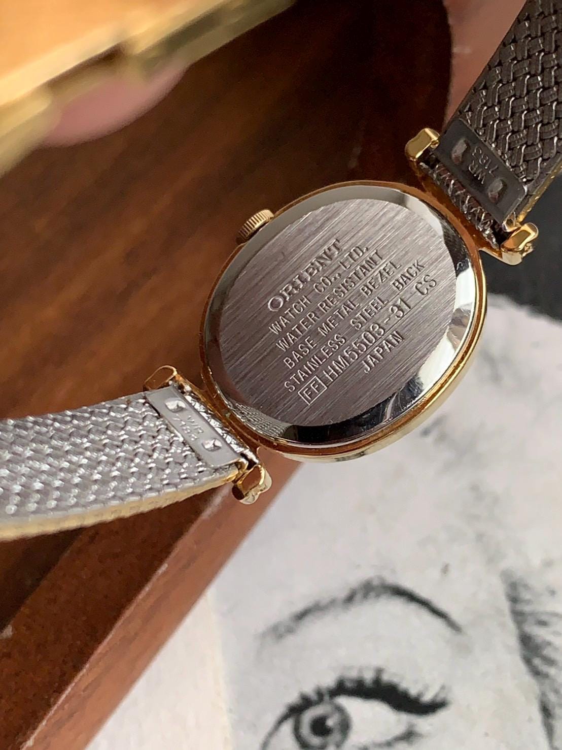 Vintage ORIENT Jupiter Gold Tone Japan Made Quartz Watch , Ladie